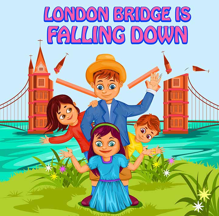 London bridge is falling down nursery rhyme for babies