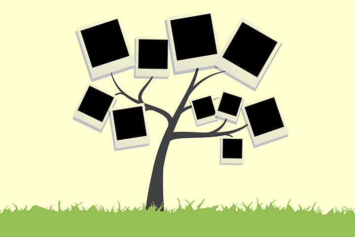 Memory book family tree for kids