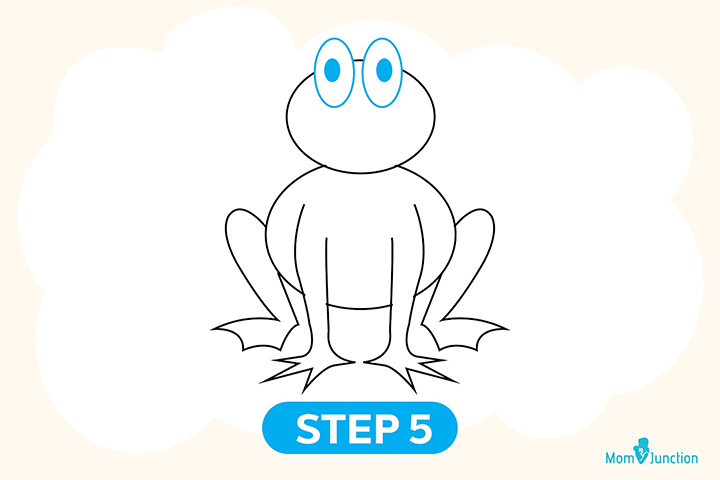 Method 1 step 5 how to draw frog for kids