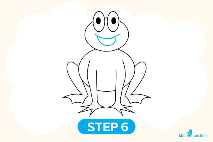 Method 1 step 6 how to draw frog for kids