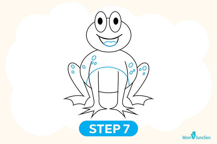 Method 1 step 7 how to draw frog for kids