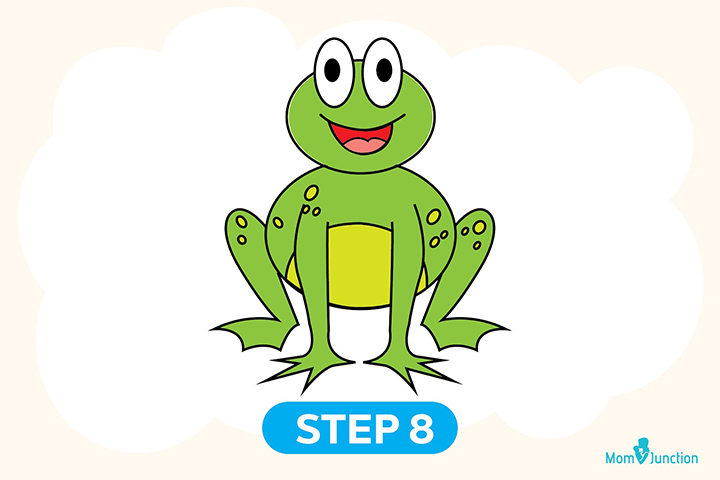 Method 1 step 8 how to draw frog for kids