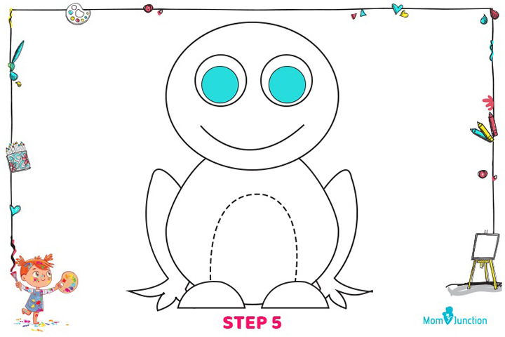 Method 2 step 5 how to draw frog for kids