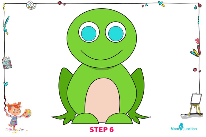 Method 2 step 6 how to draw frog for kids