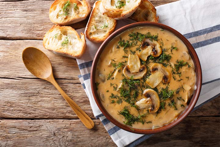Mushroom soup recipes for babies