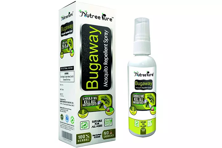 Nutree Pure Bugaway Herbal Mosquito Repellent Oil Spray