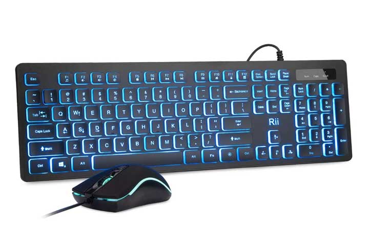 Rii Backlit Gaming Keyboard and Mouse Combo