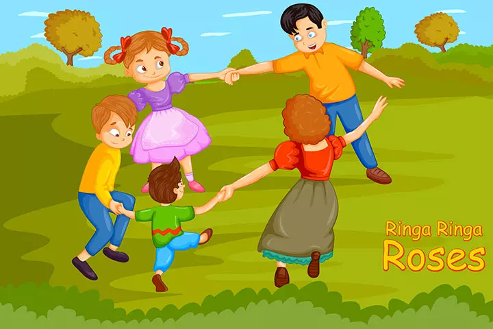 Ringa ringa roses nursery rhyme for babies