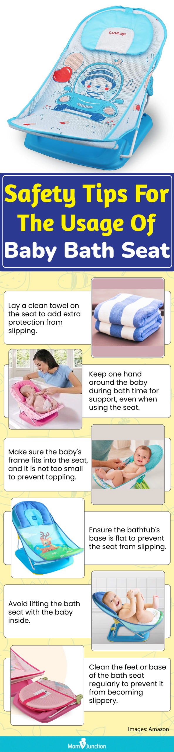  Safety Tips For The Usage Of Baby Bath Seat (infographic)