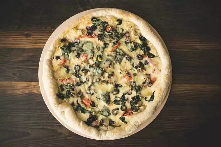 Spinach Artichoke Pizza