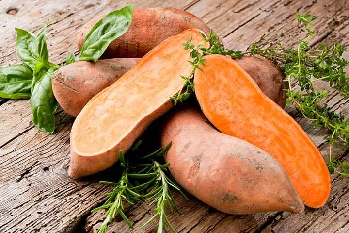 Sweet potato healthy food for kids
