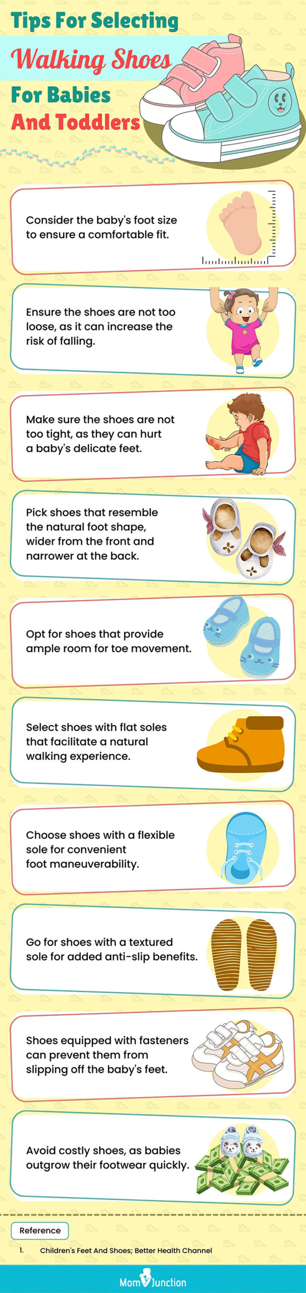 Tips For Selecting Walking Shoes For Babies And Toddlers (infographic)