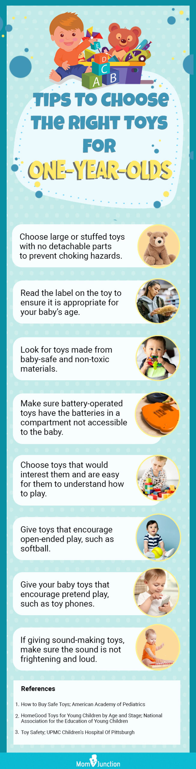 Tips To Choose The Right Toys For One Year Olds (infographic)