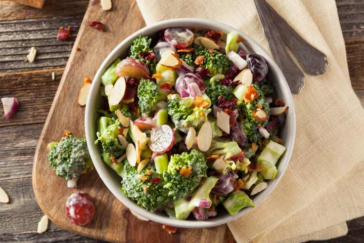 Vegan broccoli salad recipe for children