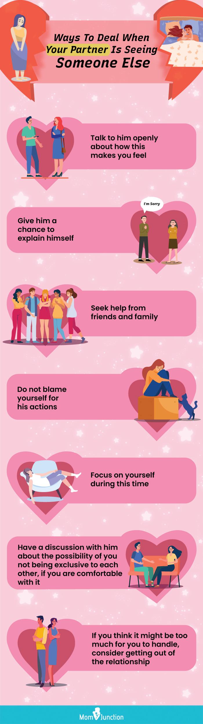 ways to deal when he is seeing someone else (infographic)