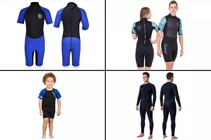 Homruilink Kids Wetsuits Shorty 3mm Neoprene One Piece Short Diving Suits with Back Zipper UV Protection Full Body Swimsuit for Swimming Diving Surfing Kayaking Snorkeling