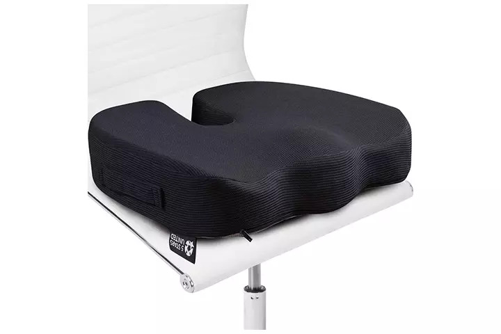 Syfinee Memory Foam Seat Cushion Nerve Pain Back Sciatica Pain Relief Hip Shaping Wedge Cushion 