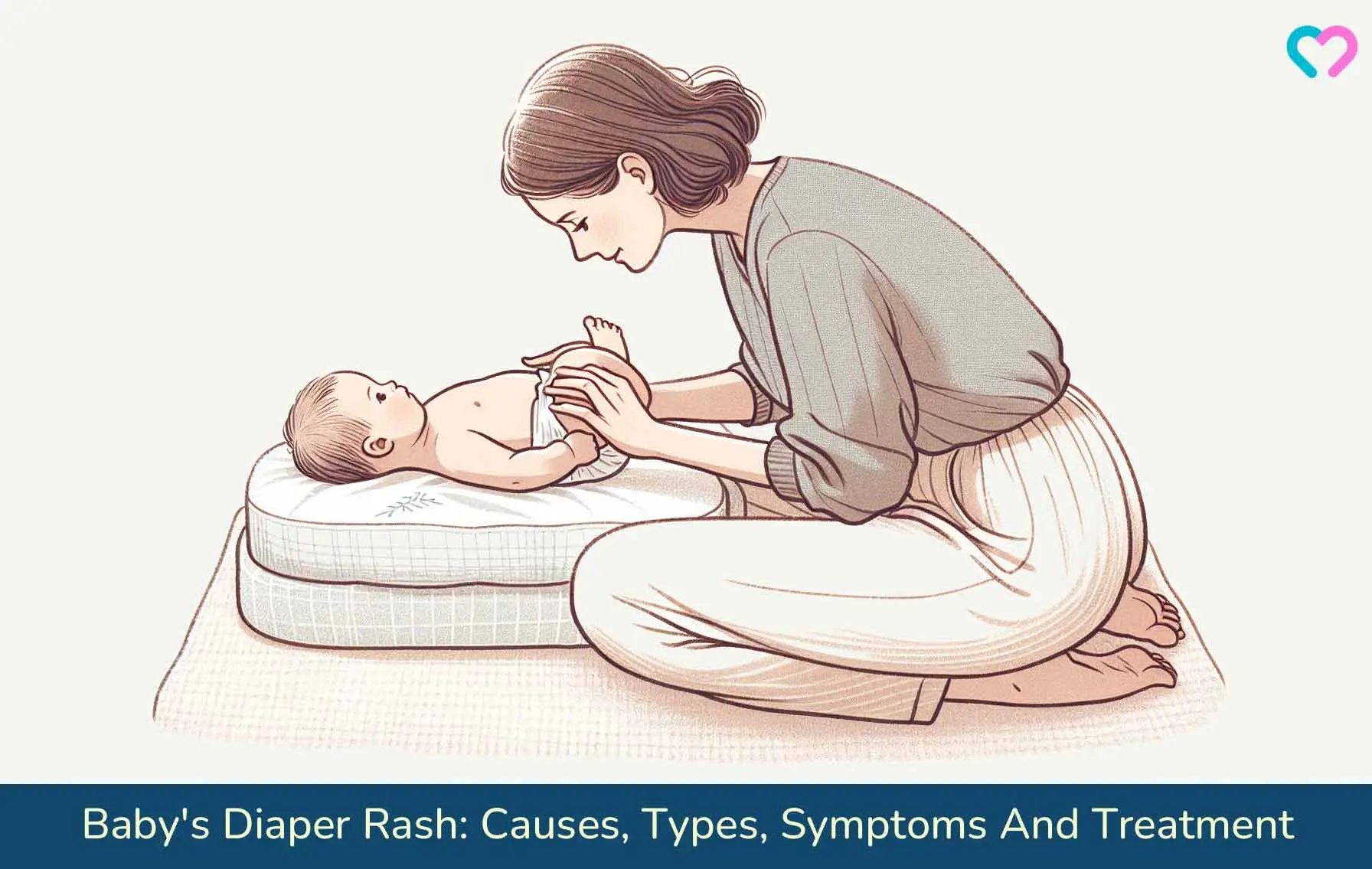 Baby's Diaper Rash: Causes, Types, Symptoms And Treatment_illustration