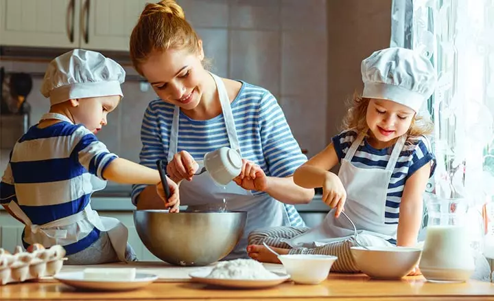 Baking activities with 7-year-olds