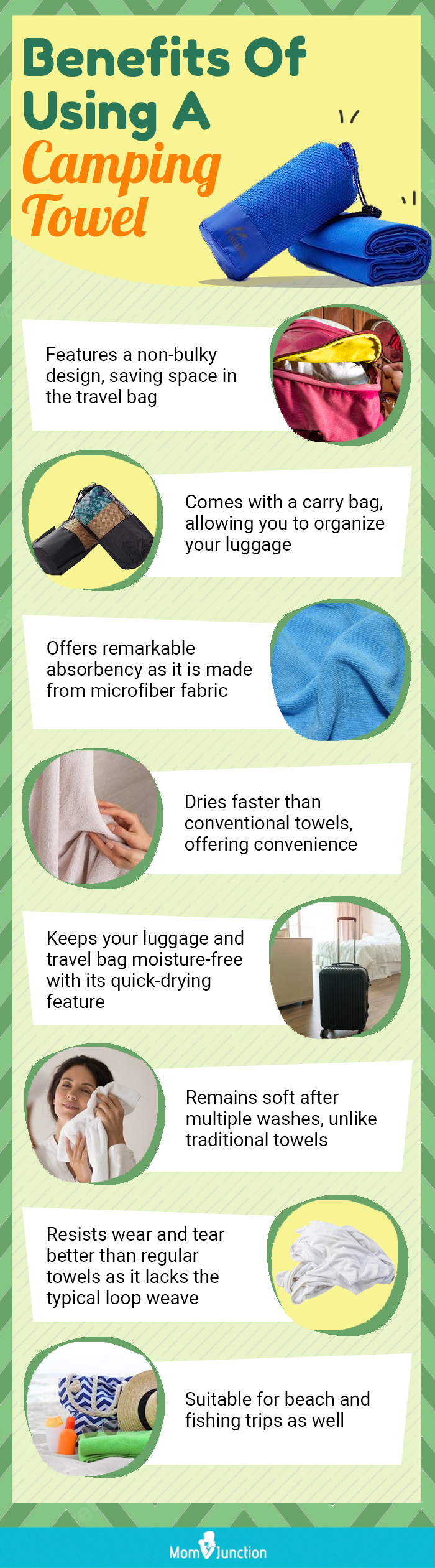 Benefits Of Using A Camping Towel (infographic)