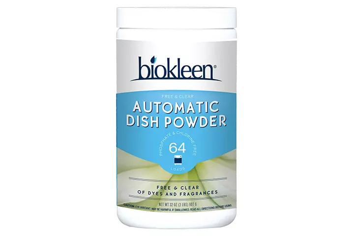 Biokleen Free & Clear Dishwashing Detergent Powder, Fragrance-Free