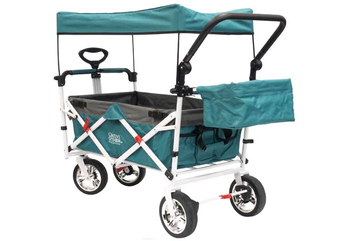 Creative Outdoor Push-Pull Collapsible Folding Wagon