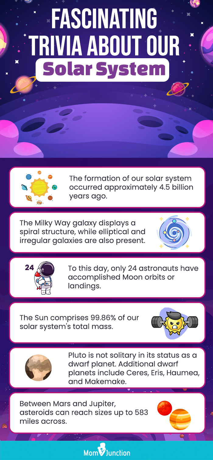 fascinating trivia about our solar system (infographic)
