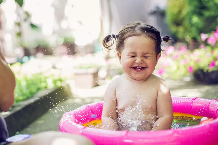 Fishing in the pool water activites for toddlers