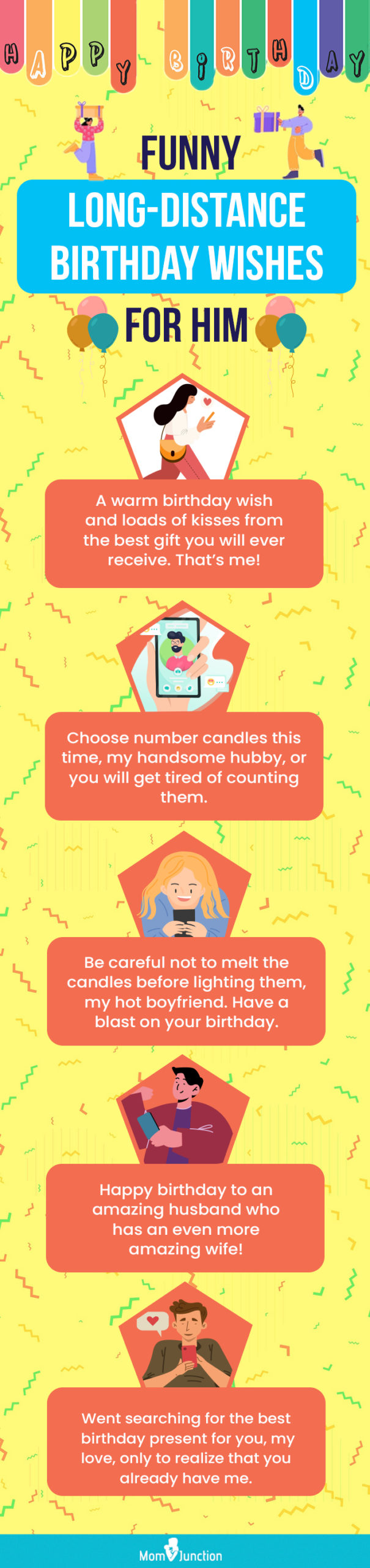 long distance wishes for his birthday (infographic)