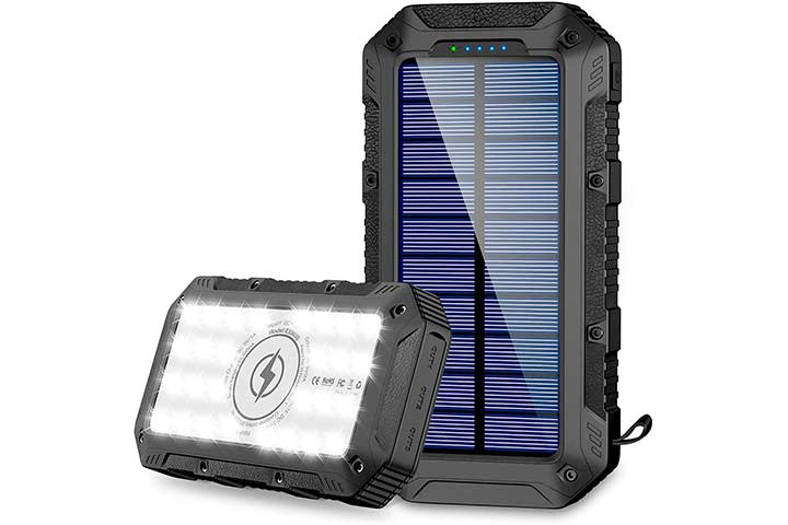 Grde Wireless Portable Solar Power Bank