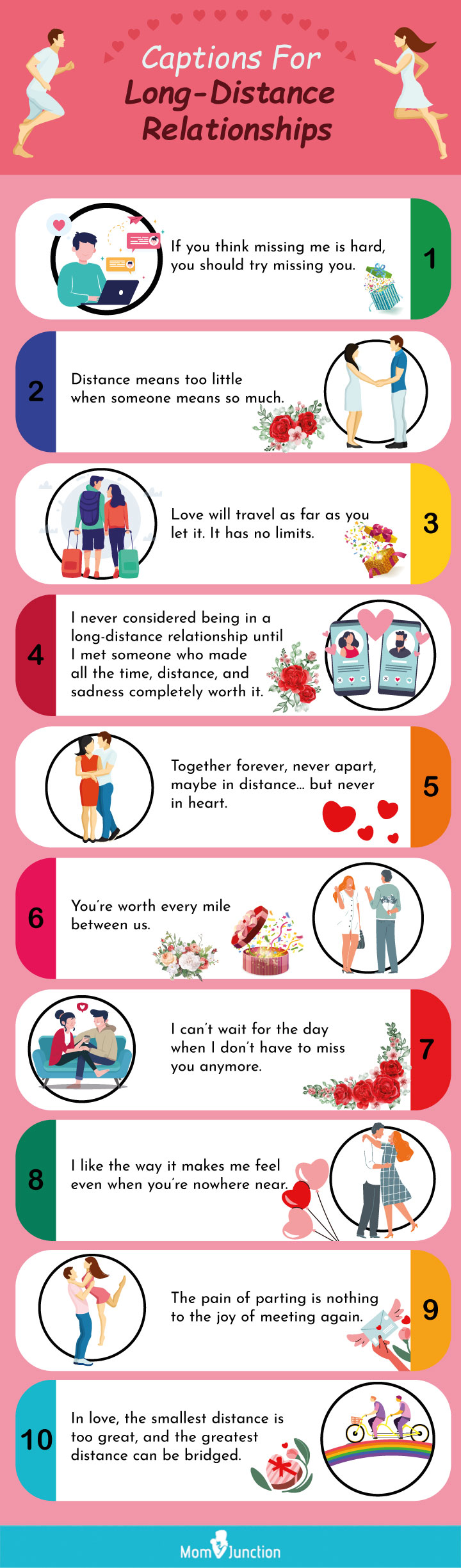 captions for long distance relationships (infographic)