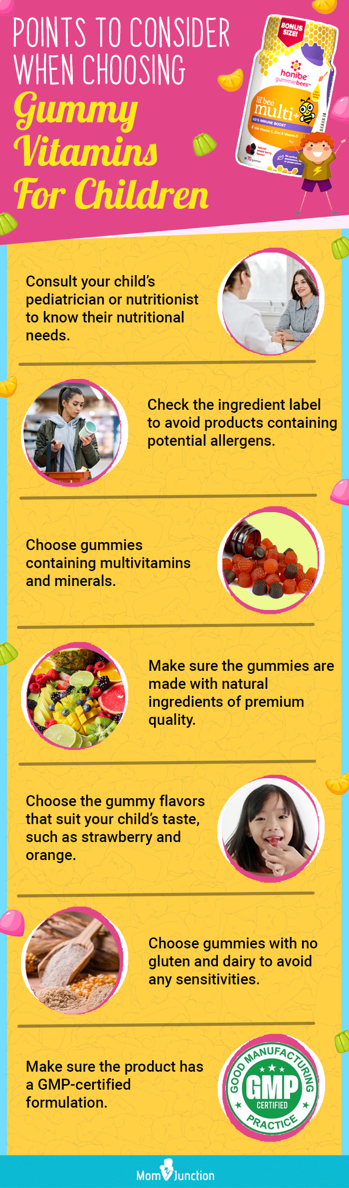 Points To Consider When Choosing Gummy Vitamins For Children (infographic)