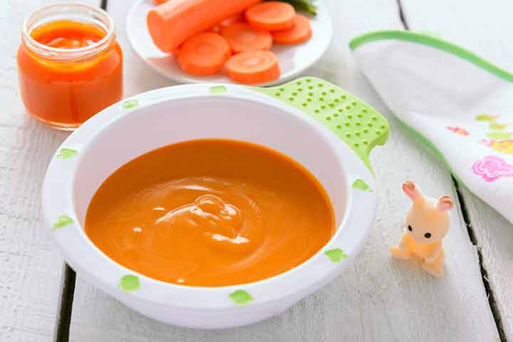 Sabudana and carrot puree for babies