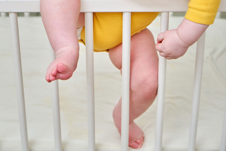 Switch to a toddler bed when they begin climbing out of the crib