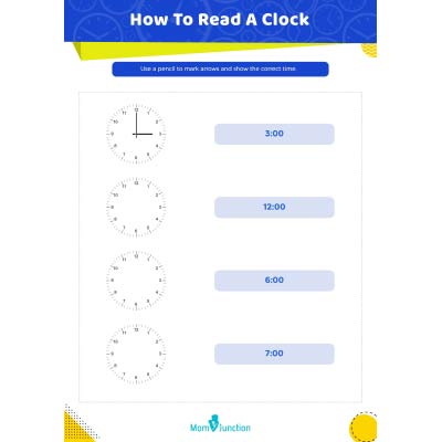 Time Worksheets: How To Read A Clock