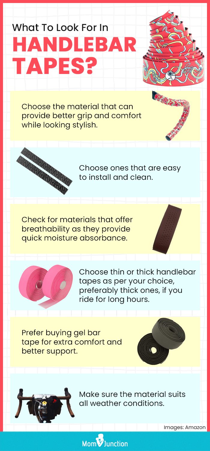 What To Look For In Handlebar Tapes. (infographic)