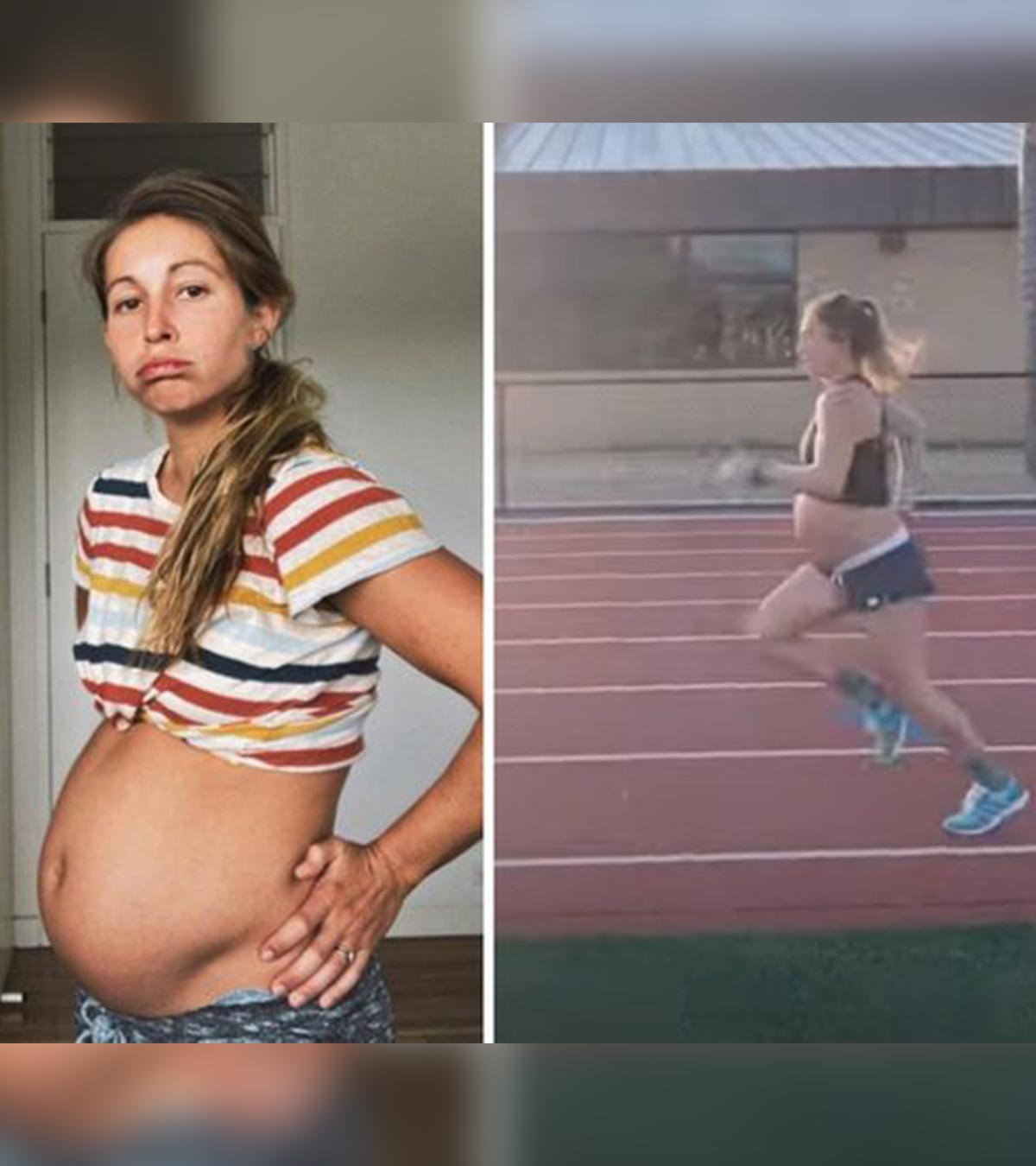 Woman Runs 1.6 Km With 9 Month Baby Bump In Just 5 Minutes, 25 Seconds 