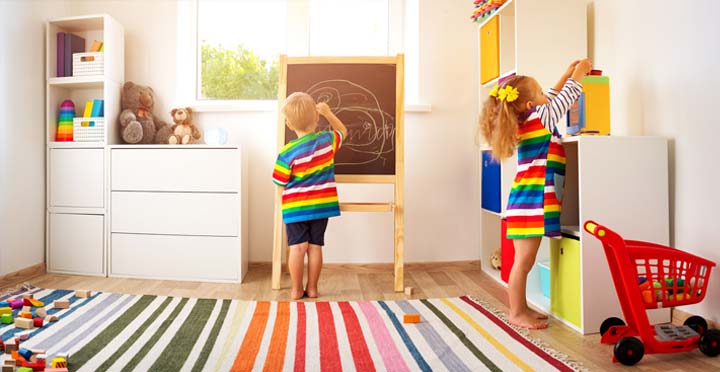 Wriing on a chalkboard activity for 3 year old