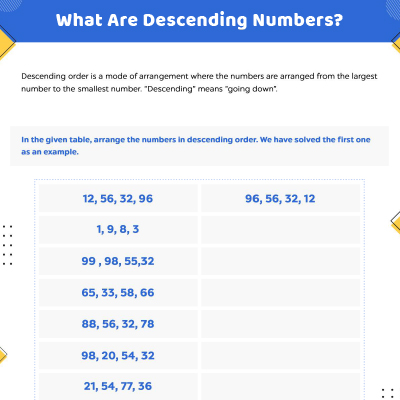 Arrange The Numbers In Descending Order