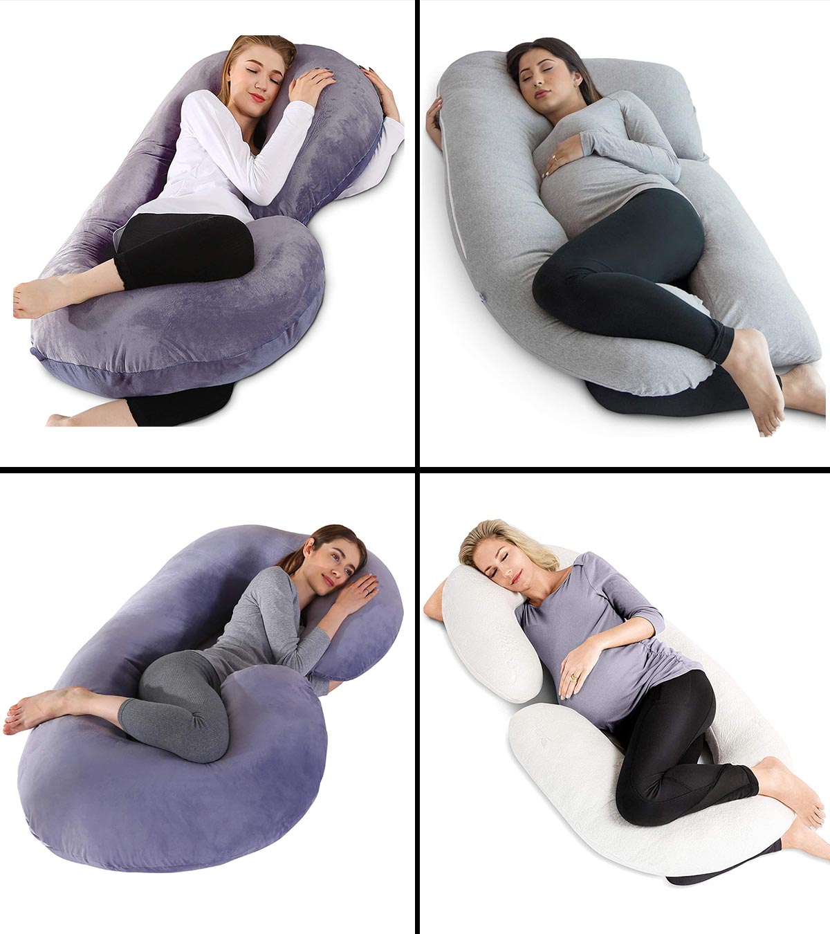 HBselect Full Body Maternity Pillow Detachable U Shaped Pregnancy Pillow with Zip Cotton Case Cover/Nursing and Breastfeeding Support Pillow 170*65cm 