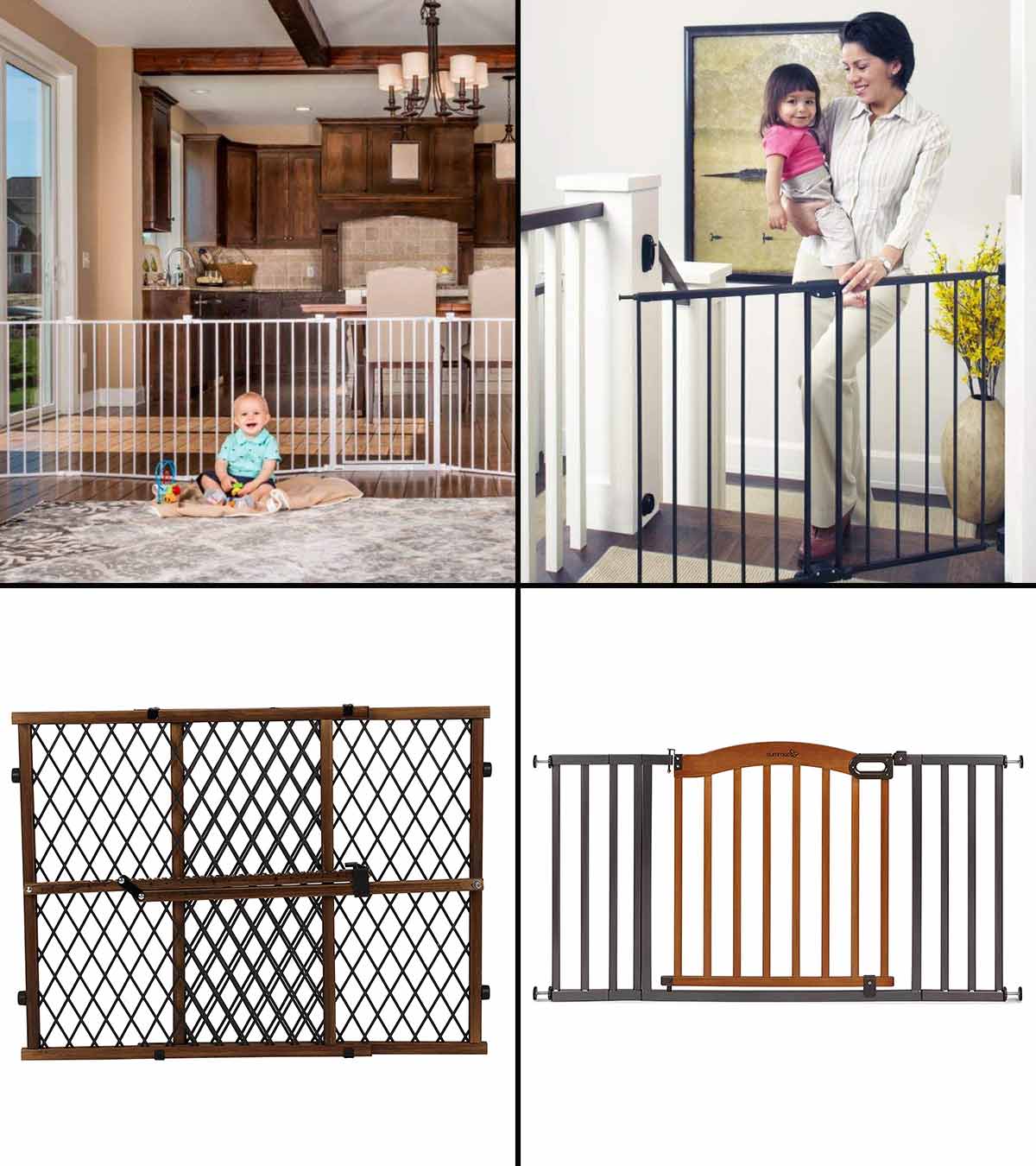 Wall Surface Babies & Pets Safety Yous Auto 4 Pack Gate Wall Protector Safety Wall Guard for Protect Stair Door 