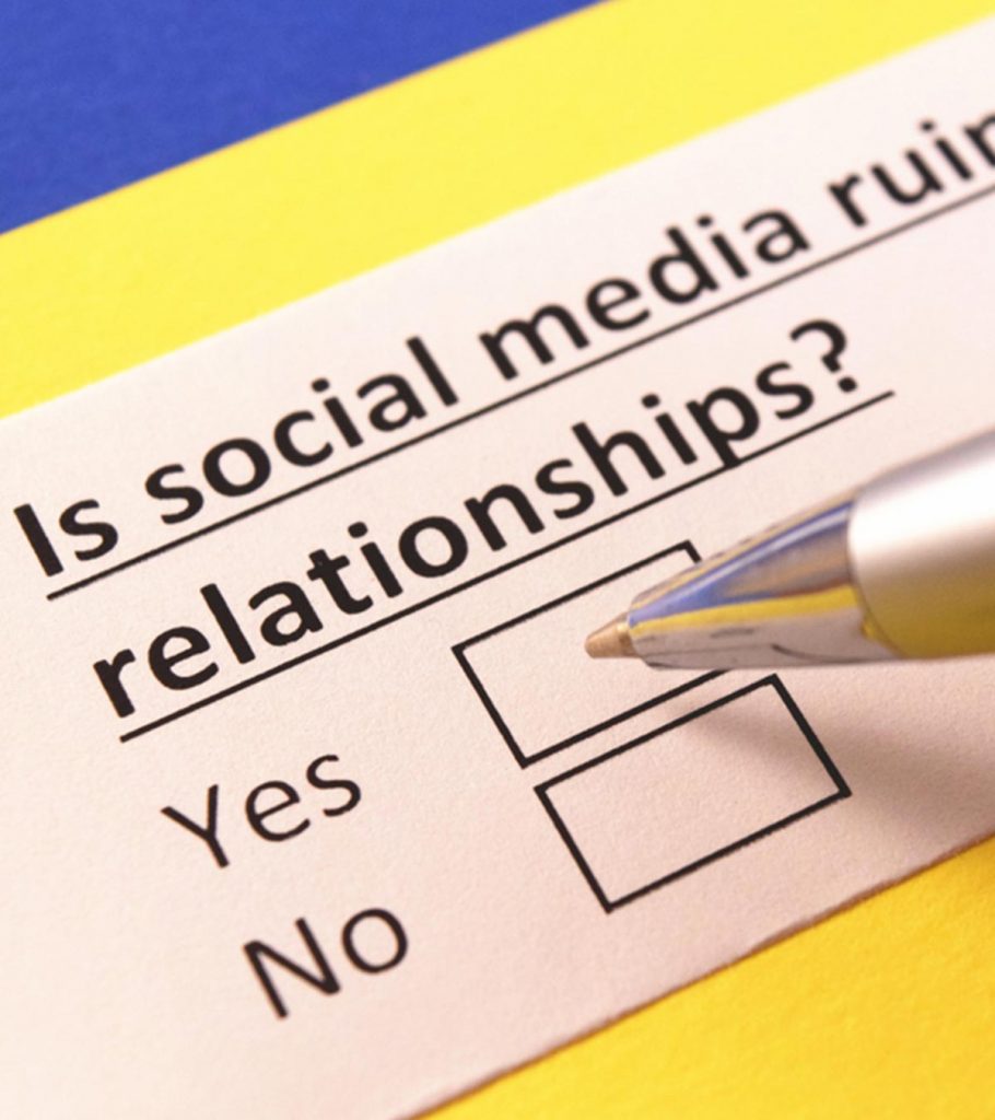 Destroys social relationships media Social Media