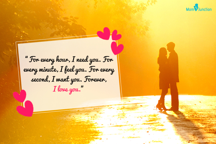 For every hour I need you, love forever quotes