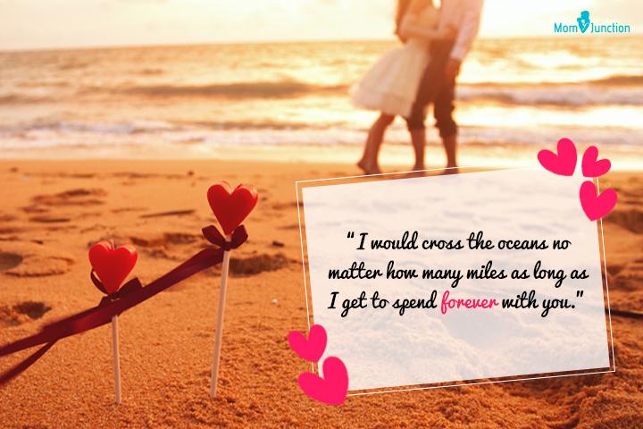 I would cross the oceans, love forever quotes