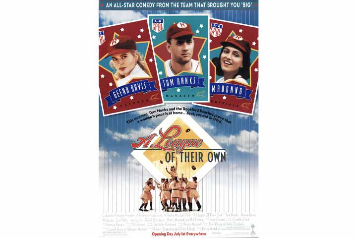 A League Of Their Own, baseball movie for kids