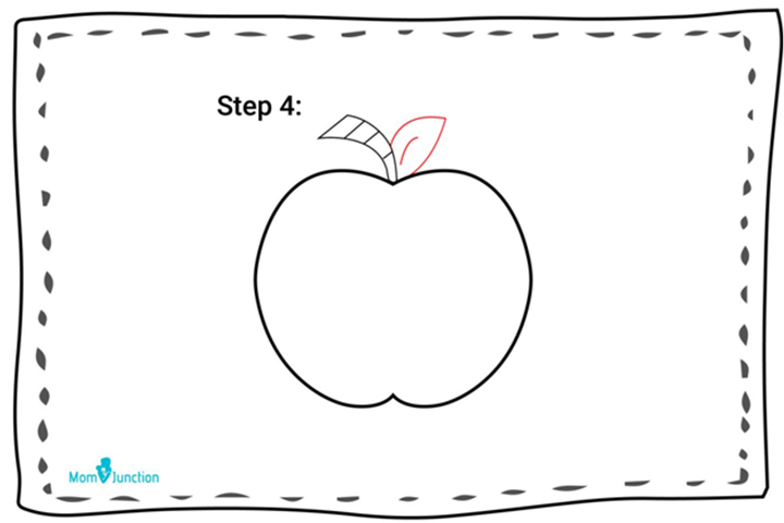 Method 2 step 4 how to draw an apple