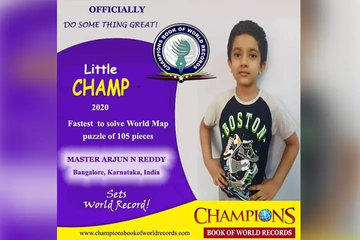 Arvind Reddy, who was only in pre-kg