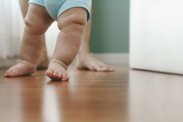 Babies with excess weight may have delays in crawling and walking.