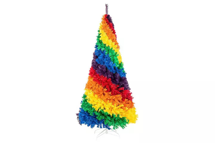 Best Choice Artificial Colorful Rainbow Full Fir Christmas Tree