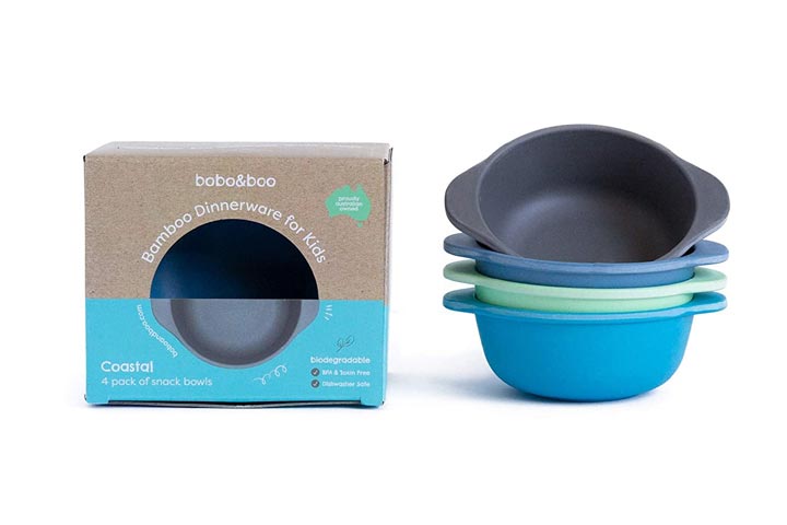 Bobo-Boo Bamboo Kids Snack Bowls